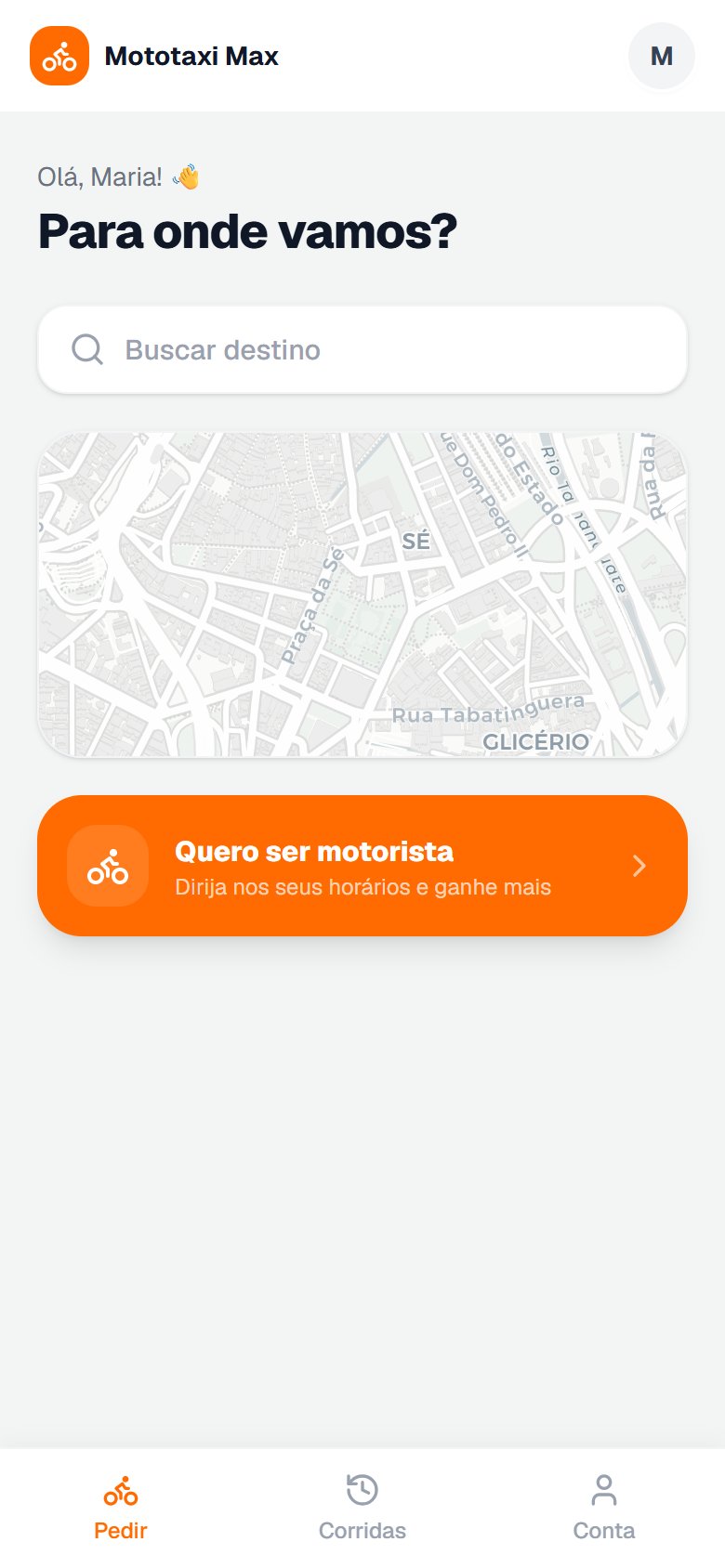 Home do passageiro